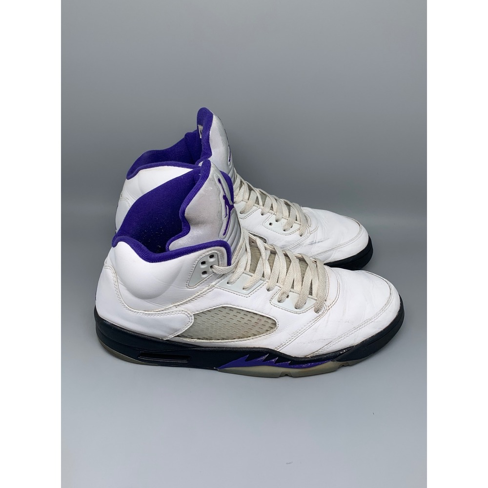 Jordan 5 Retro Dark Concord White Basketball Shoes DD0587-141 Men's Sz 10